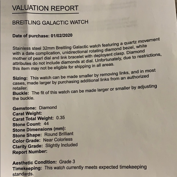 Authentic 32mm Breitling Galactic watch - Picture 6 of 13